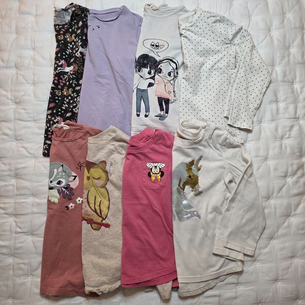Girls Long sleeve shirt Lot (8 items) 5T